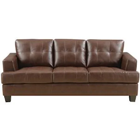 Stationary Sofa w/ Attached Seat Cushions